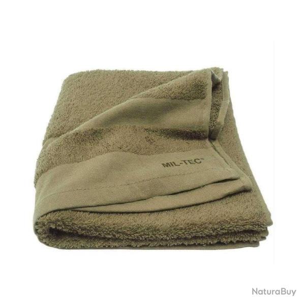Serviette Mil-Tec Terry coton 110 � 50 cm avec attache Vert olive