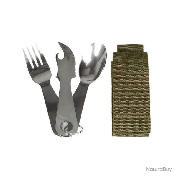 Set couverts Mil-Tec KFS inox 3 pi�ces avec �tui transport Autre