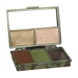 Set cr&egrave;me de camouflage Mil-Tec 5 teintes 26 ml avec miroir int&eacute;gr&eacute;