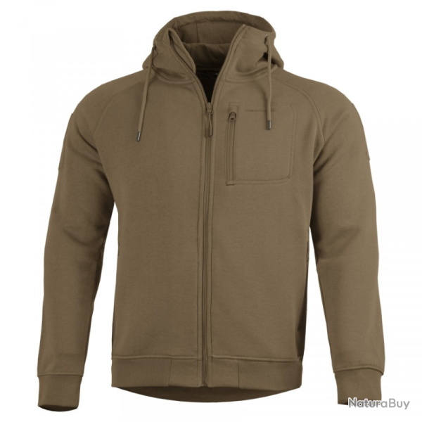 Sweat � capuche Pentagon Leonidas 2.0 en coton-polyester � emplacements auto-agrippants et poche poi