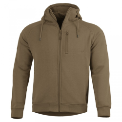 Sweat &agrave; capuche Pentagon Leonidas 2.0 en coton-polyester &agrave; emplacements auto-agrippants et poche poi