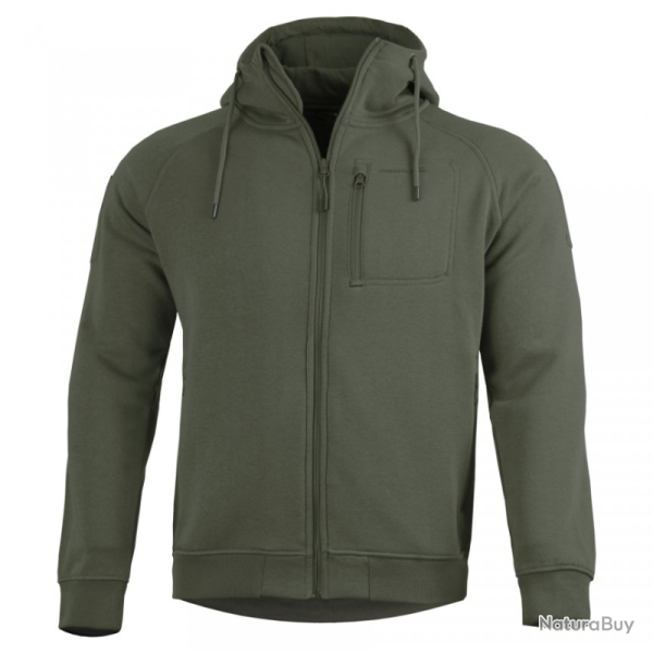 Sweat � capuche Pentagon Leonidas 2.0 en coton-polyester � emplacements auto-agrippants et poche poi
