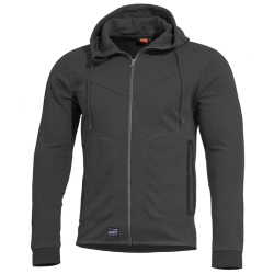 Sweat &agrave; capuche Pentagon Pentathlon 2.0 coton polyester &agrave; poches soud&eacute;es coupe &eacute;troite Noir