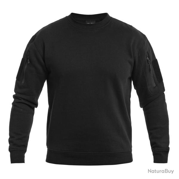 Sweat tactique Mil-Tec col rond en coton-polyester avec deux poches bras sup�rieur et passage �coute