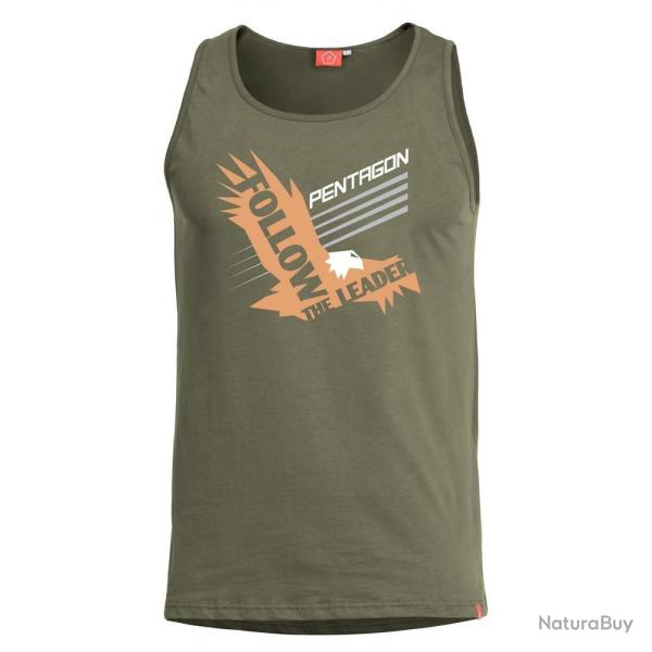 T-shirt d�bardeur Pentagon ASTIR FOLLOW THE LEADER Vert olive - XXL