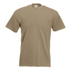 T-shirt Fruit Of The Loom Valueweight T 100% coton Beige - L