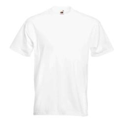 T-shirt Fruit Of The Loom Valueweight T 100% coton Blanc - XL