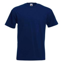 T-shirt Fruit Of The Loom Valueweight T 100% coton Bleu - M