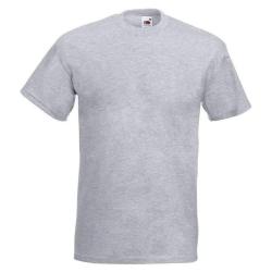 T-shirt Fruit Of The Loom Valueweight T 100% coton Gris - XXL