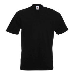 T-shirt Fruit Of The Loom Valueweight T 100% coton Noir - M