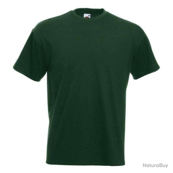 T-shirt Fruit Of The Loom Valueweight T 100% coton Vert - XL