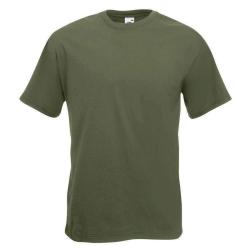 T-shirt Fruit Of The Loom Valueweight T 100% coton Vert olive - L