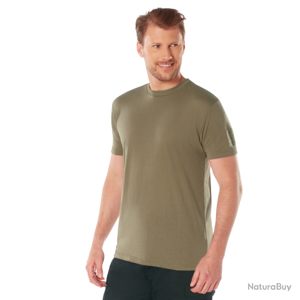 T-shirt Rothco Athletic Fit avec Patch Coyote / Marron - 3XL