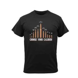 T-shirt Rothco Choose Your Caliber Noir - S