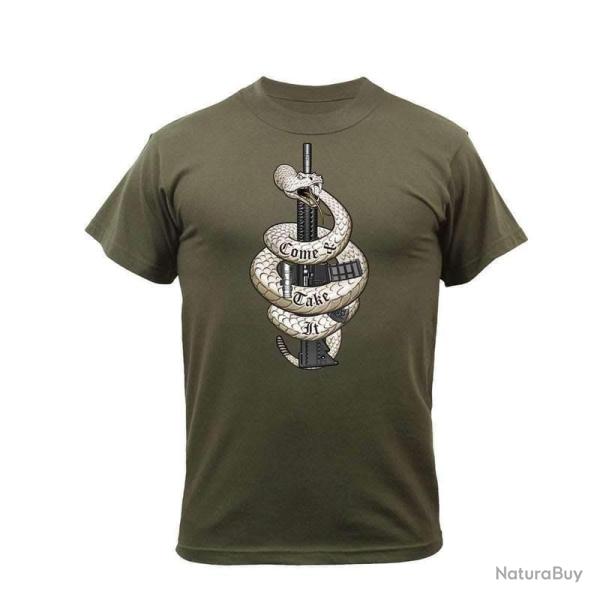 T-shirt Rothco Come and Take It Vert - S