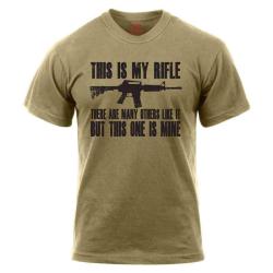T-shirt Rothco This Is My Rifle Coyote - S
