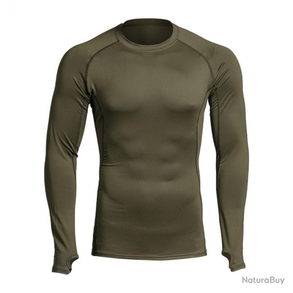 T shirt thermor�gulateur hiver A10 Equipment Thermo Performer 10�C > 20�C Vert Olive