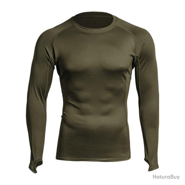 T shirt thermor�gulateur hiver A10 Equipment Thermo Performer 0�C > 10�C Vert Olive