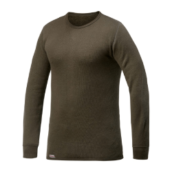 T shirt thermor&eacute;gulateur Woolpower Crewneck 200 Vert olive