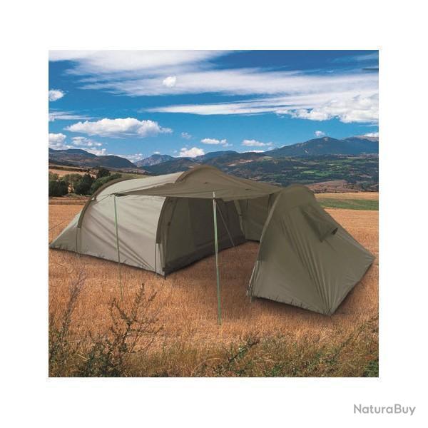 Tente trekking Mil-Tec Space 3 places polyester avec abside de rangement et armature fibre de verre 