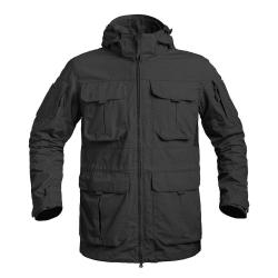 Veste de combat longue A10 Equipment Fighter &agrave; capuche amovible Noir