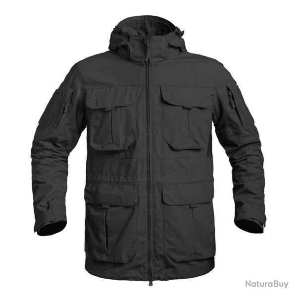 Veste de combat longue A10 Equipment Fighter � capuche amovible Noir