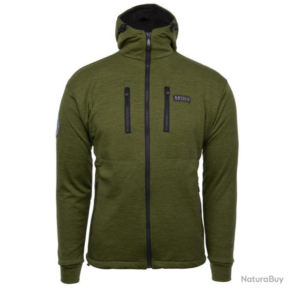 Veste polaire Brynje Antarctic avec capuche Vert olive - M