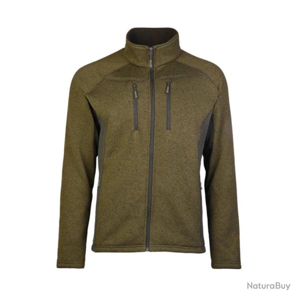 Veste polaire Mil-Tec Structure Fleece aiguillet�e 360 g/m� avec inserts �lastiques lat�raux Vert Ol