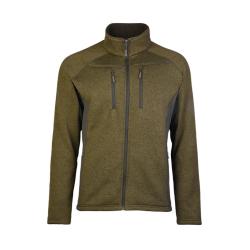Veste polaire Mil-Tec Structure Fleece aiguillet&eacute;e 360 g/m&sup2; avec inserts &eacute;lastiques lat&eacute;raux Vert Ol