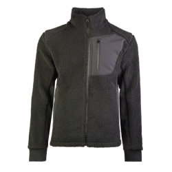 Veste polaire Sherpa Mil-Tec Bearforce avec inserts softshell lat&eacute;raux Noir - S