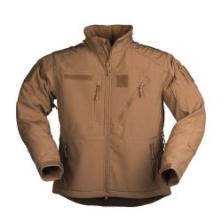 Veste softshell Mil Tec SCU14 avec membrane respirante et doublure polaire Coyote