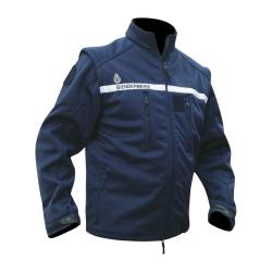 Veste softshell Patrol Equipement 2 en 1 &agrave; manches amovibles Bleu - M