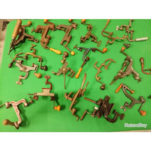 Lot de sertisseurs � douilles multicalibres chasse anciens