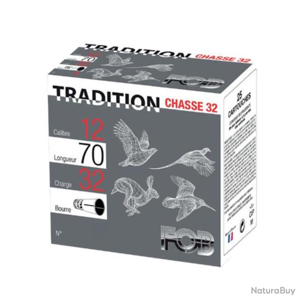 Cartouche Fob Tradition Chasse 32 Cal.12 70 PB