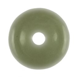 Donut Pi Chinois en jade vert de Chine pour pendentif 3 cm