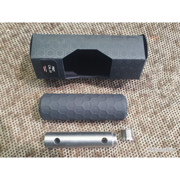 silencieux VANWARD mod�le FELT  imprim� 3D en TITANE GRADE V garantie 10 ans  +bague + outil