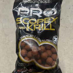 Bouillettes Starbaits Probiotic 20mm 1kg Scopex & Krill