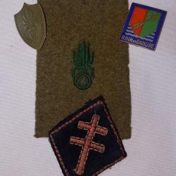 Insignes L&eacute;gion 13&egrave;me DBLE lib&eacute;ration blind&eacute;s DFL 44/45 WW2 *
