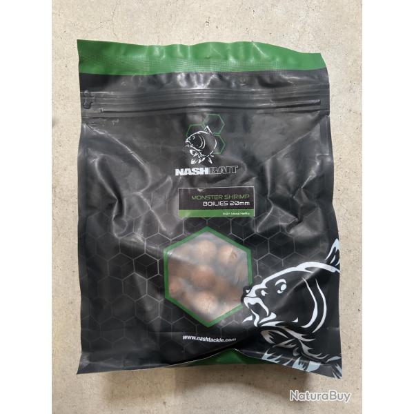 Bouillettes Nash 20mm 1kg Monster Shrimp
