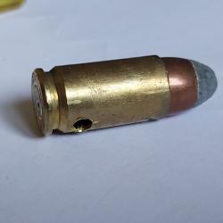 Cartouche neutralis&eacute;e - 9mm -  Ogive semi blind&eacute; 125 grains