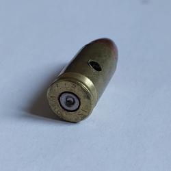 Cartouche neutralis&eacute;e - 9mm -  Ogive nez creux cuivr&eacute; 125 grains