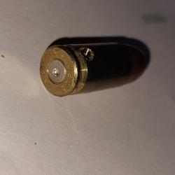 Cartouche neutralis&eacute;e - 9mm -  Ogive nez creux cuivr&eacute; large 125 grains