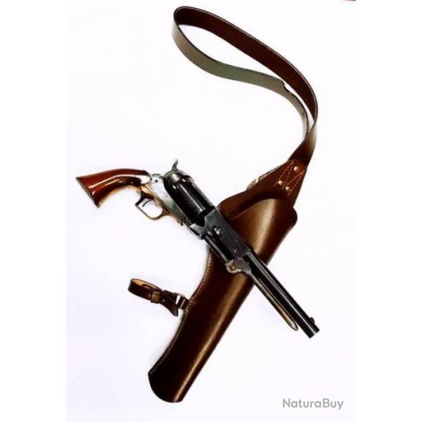 VALENTIN GANCH HOLSTER sur l'�paule WESTERN DE COLT WALKER 1847
