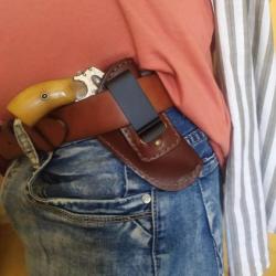 VALENTIN GANCH HOLSTER REVOLVER VELO DOG A PORTER &Agrave; L'INT&Eacute;RIEUR