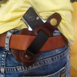 VALENTIN GANCH HOLSTER BROWNING 1906 6.35 FR A PORTER A L' INTERIEUR