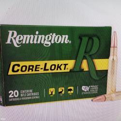 Remington core-lock 30-06 spring 180 grains psp 20 munitions