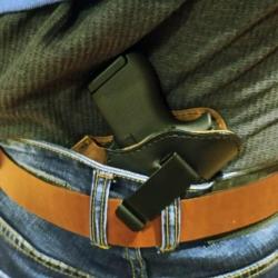 VALENTIN GANCH HOLSTER EN VELOUR &Agrave; PORTER DE L'INT&Eacute;RIEUR POUR GLOCK 26/36/42/43