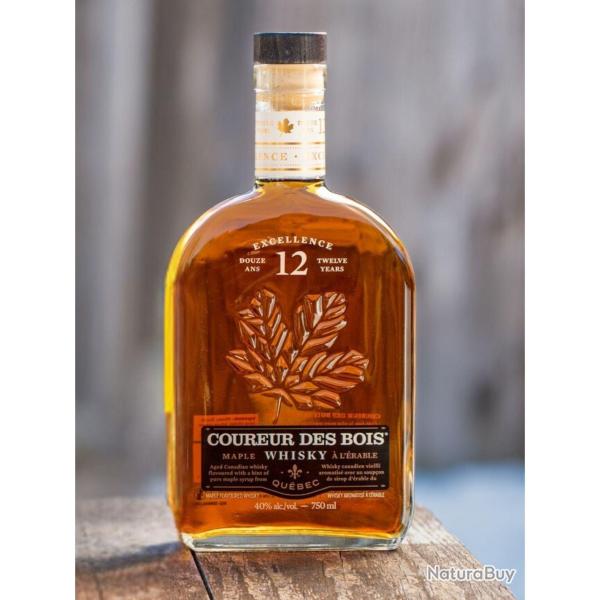 -COUREUR DES BOIS- WHISKY EXCELLENCE 12ans LOT DE 3