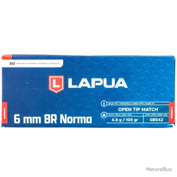 Munition Lapua Scenar-L 6 mm BR Norma 105gr x50