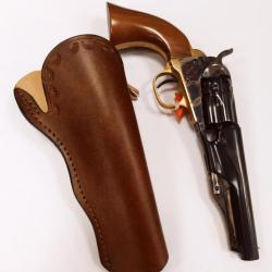 VALENTIN GANCH HOLSTER COLT POCKET 4 POUCES BLACK POWDER